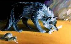 Кошка, гулявшая сама по себе (сказка) волк грызет кость