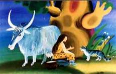 Кошка, гулявшая сама по себе (сказка) женщина дикая корова и кошка